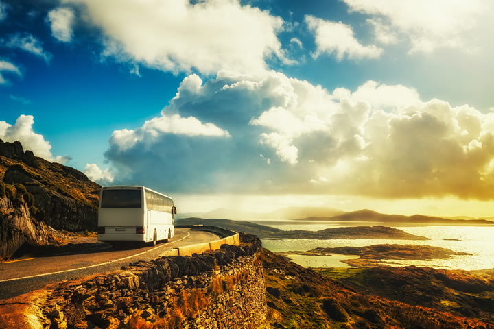 Photo of bus on west coast road